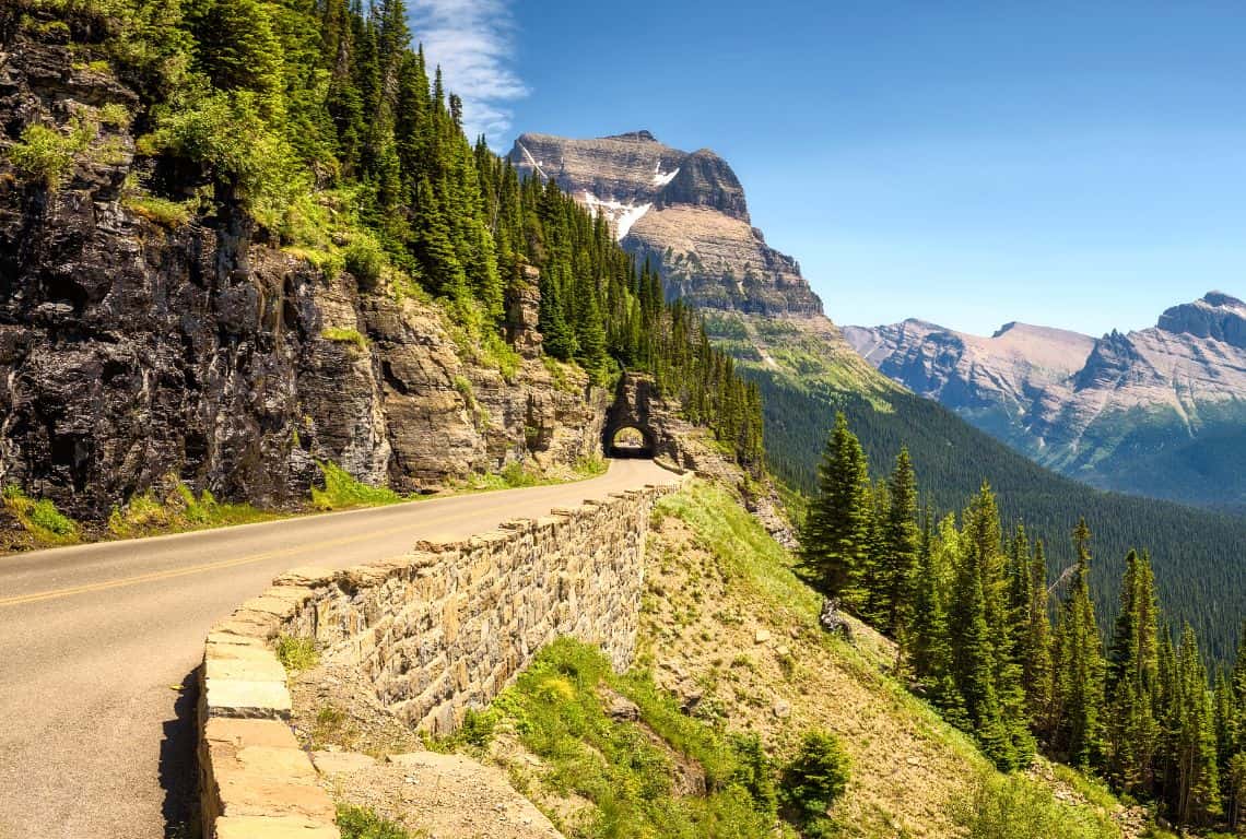 Going-to-the-Sun Road in Glacier