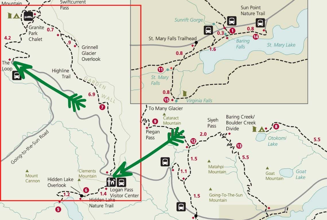 Highline Trail Map