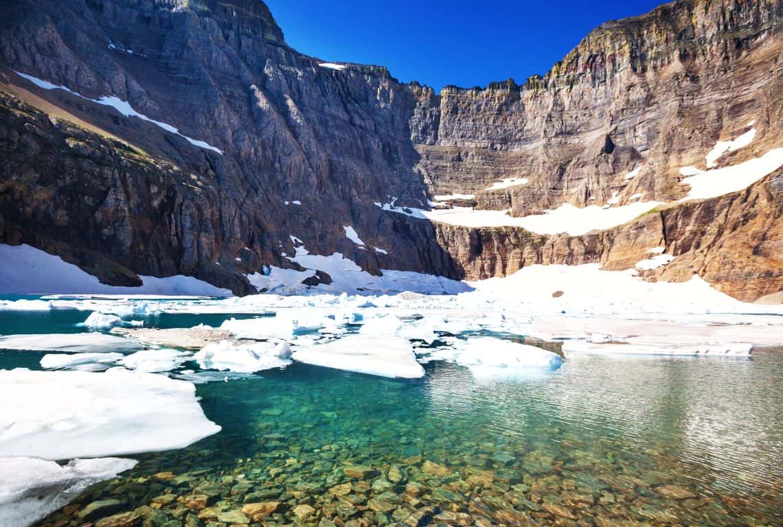 Best Photography Locations in Glacier Iceberg Lake