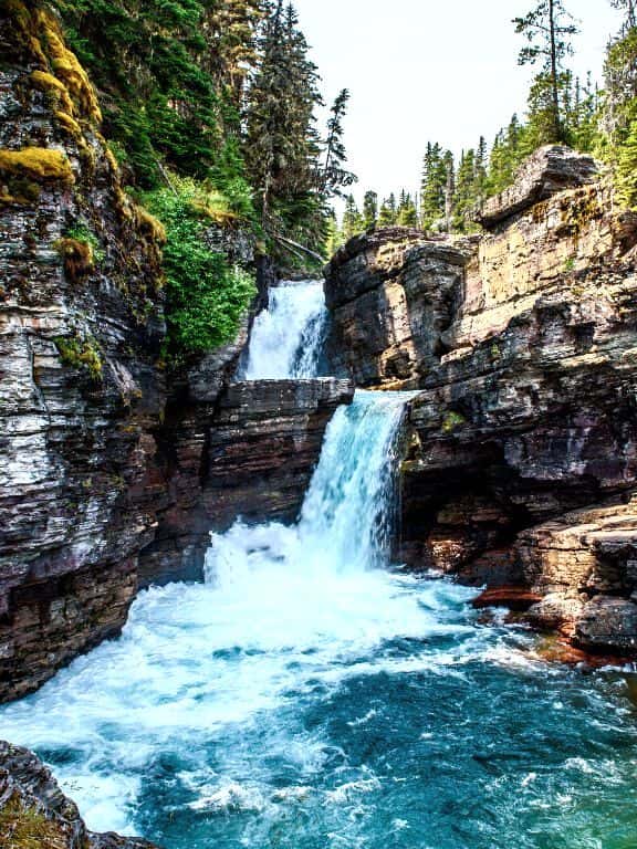 St. Mary Falls in Glacier