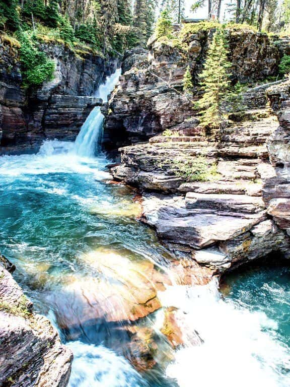 St. Mary Falls in Glacier