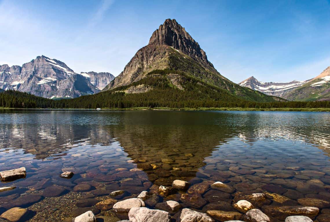 Lake Josephine Loop Trail in Glacier