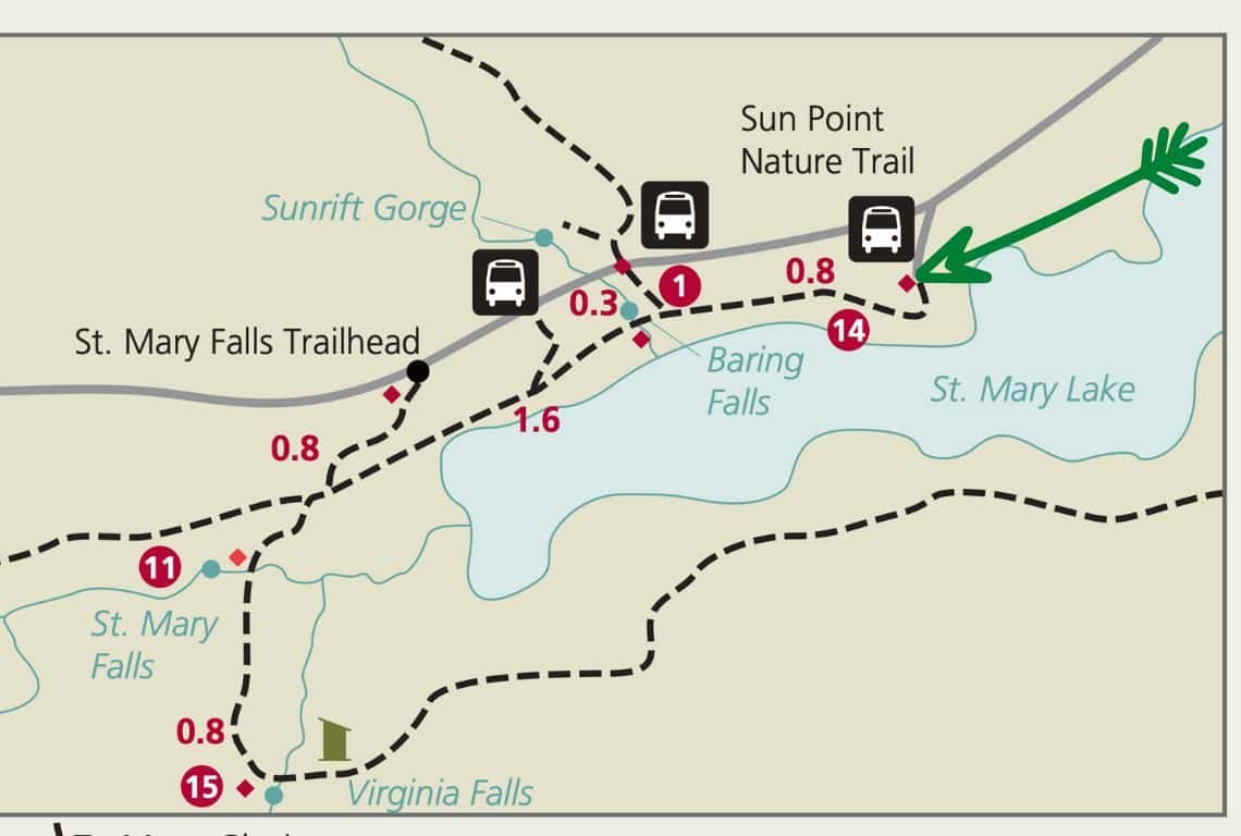 Three Falls Trail Map
