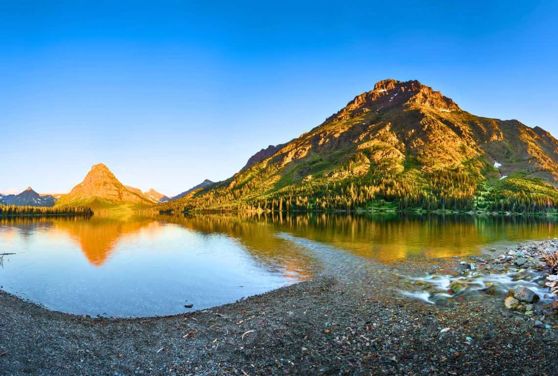 Two Medicine Lake at Sunrise