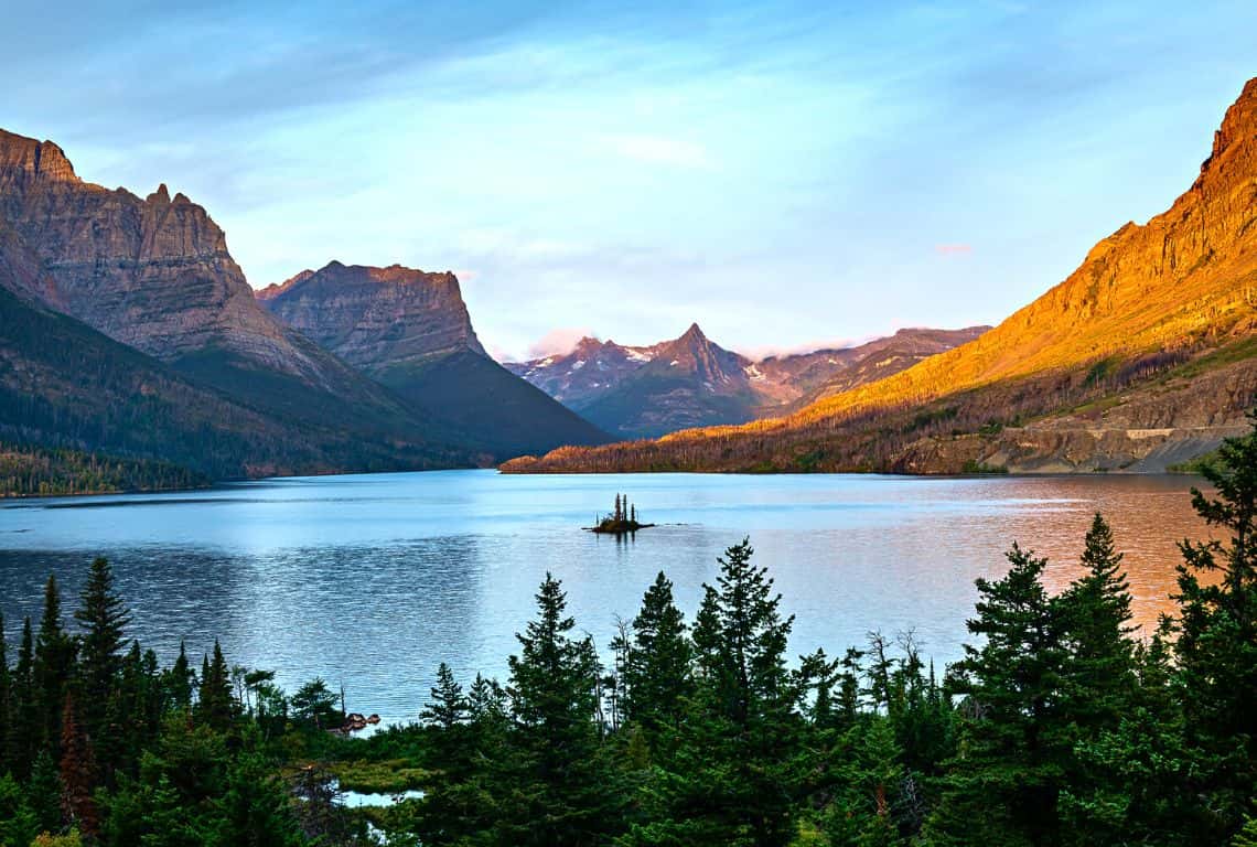 First Visit to Glacier Wild Goose Island Lookout