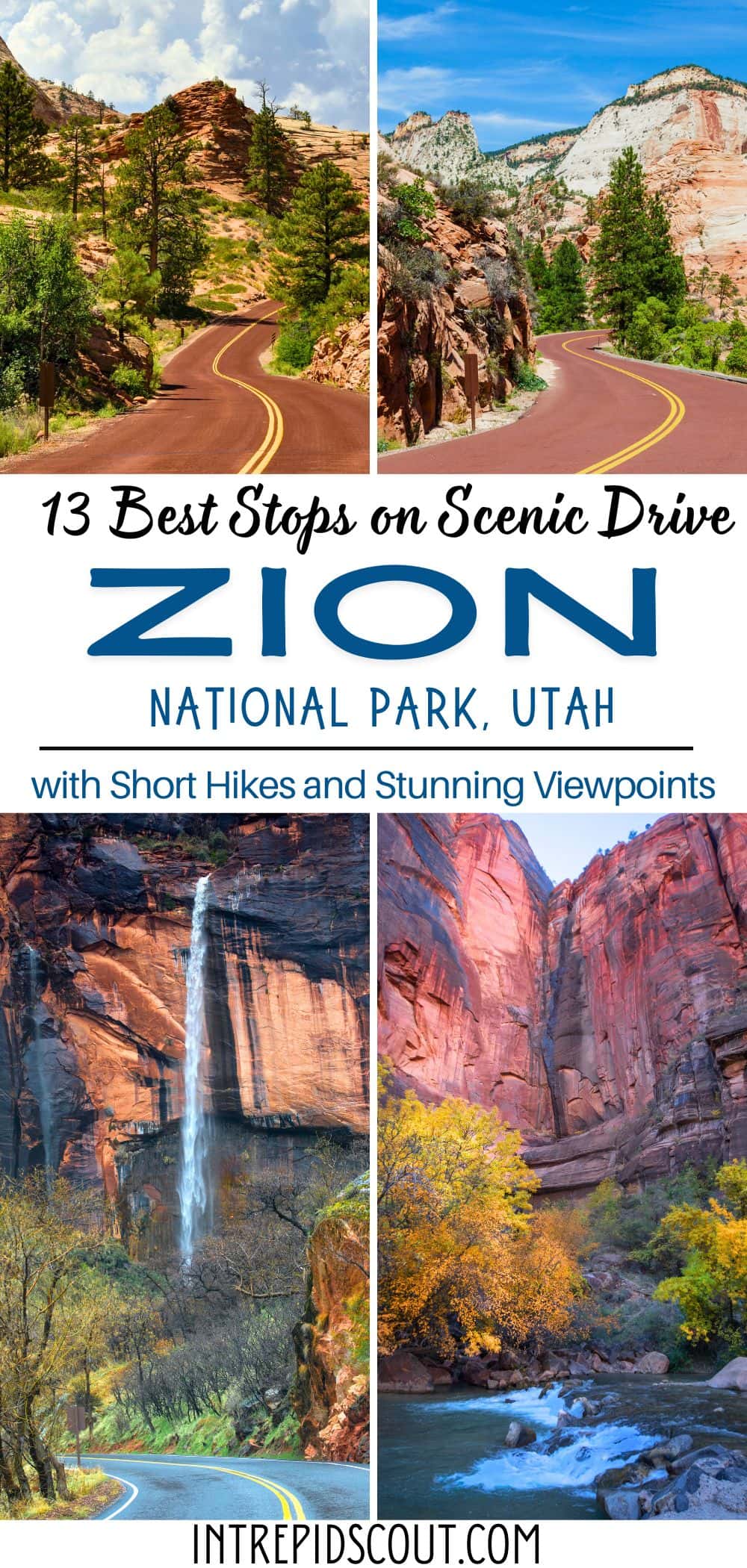 Best Stops on Scenic Drive in Zion