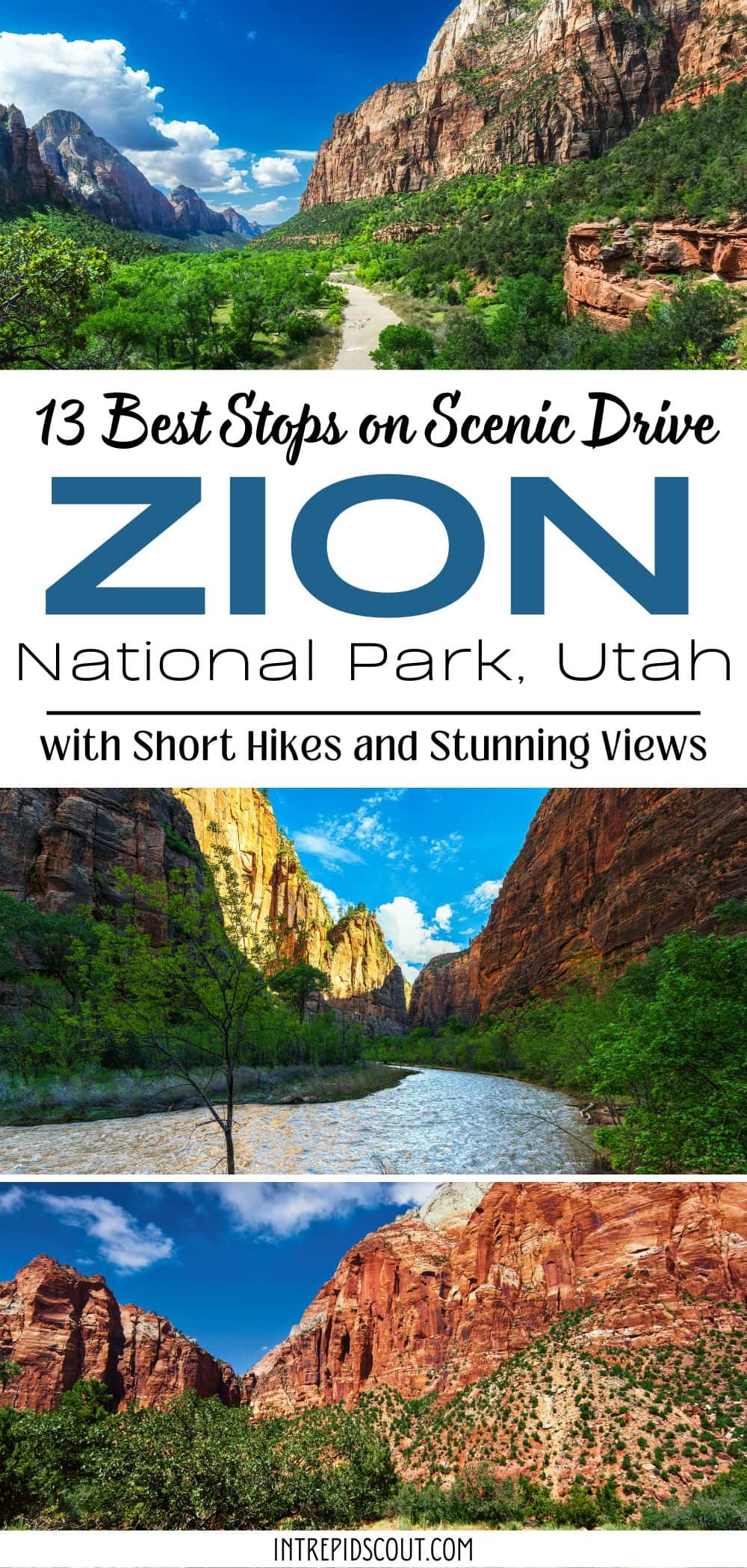 Best Stops on Scenic Drive in Zion