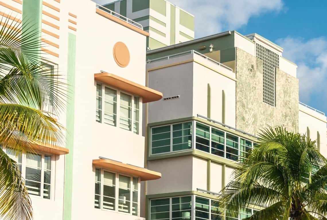 Art Deco Historic District in Miami