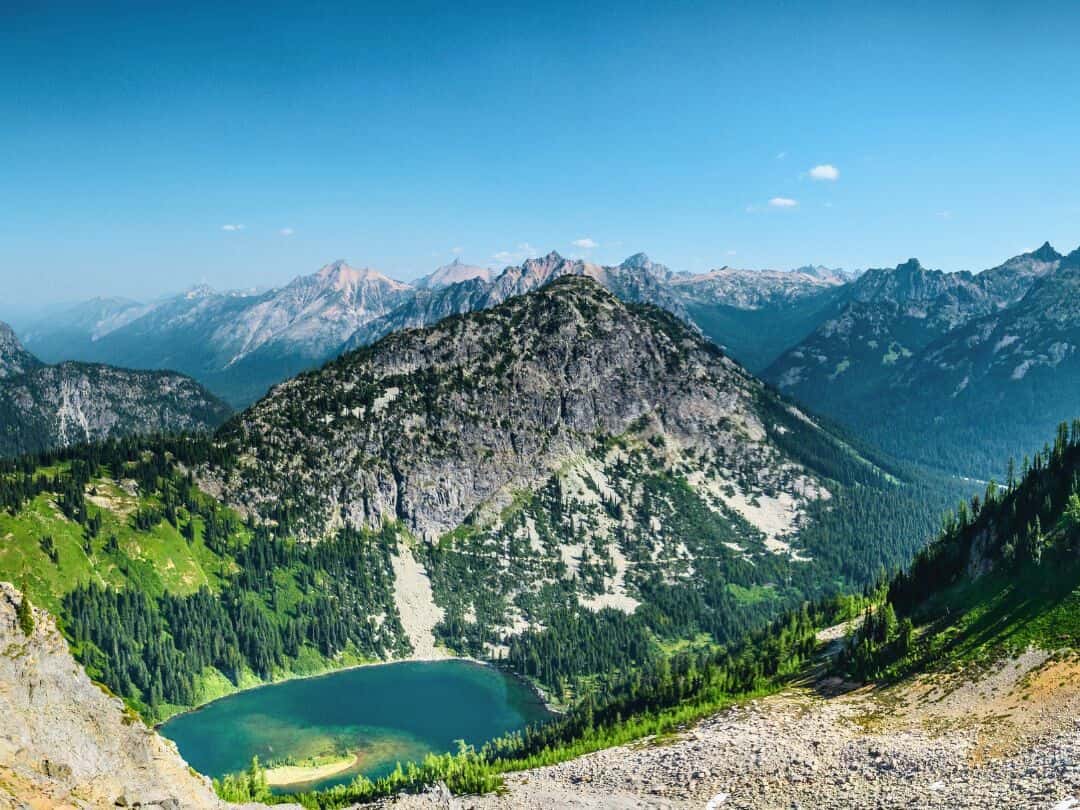 Rainy Lake in North Cascades National Park