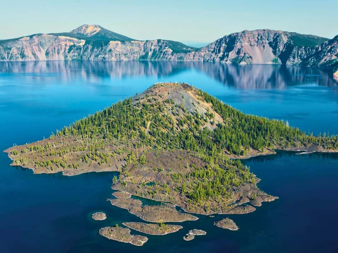 Wizard Island on Crater Lake