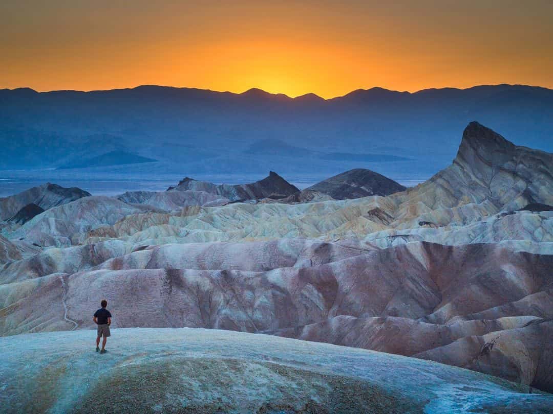 Zabriskie Point at Sunset