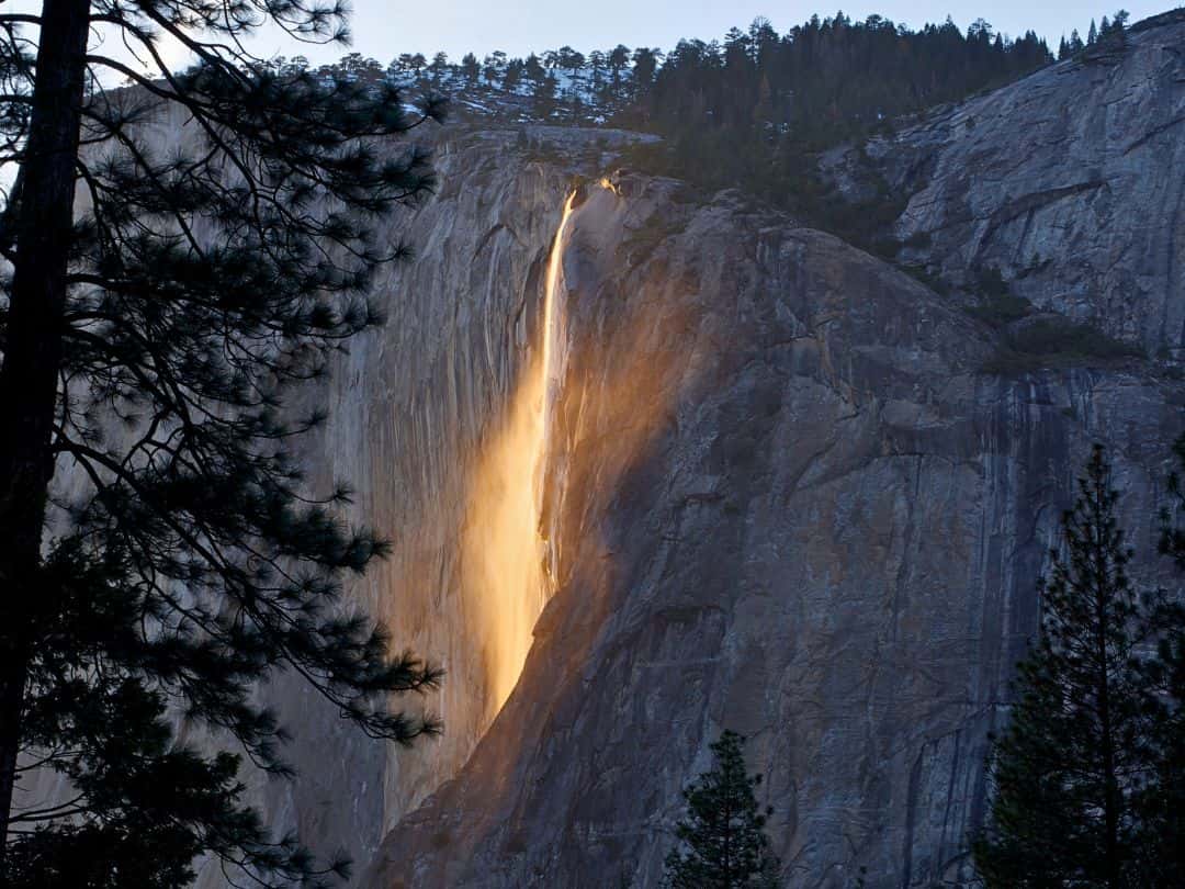 Horsetail Falls in Yosemite