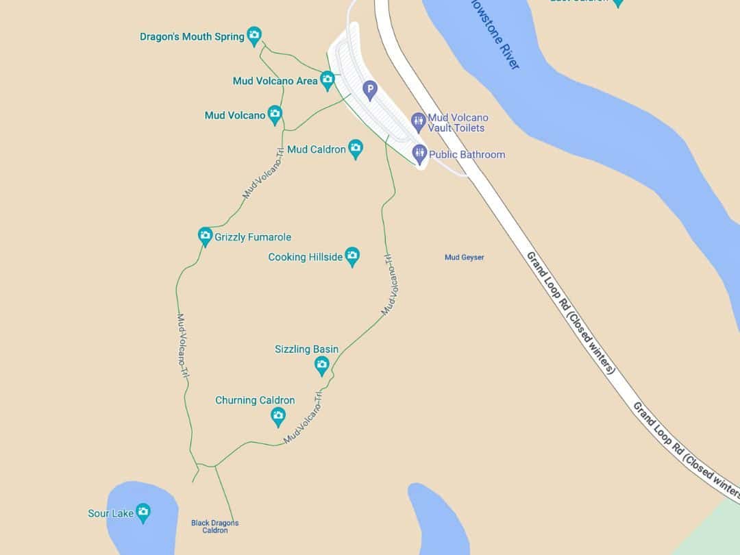 Map of Mud Volcano Area