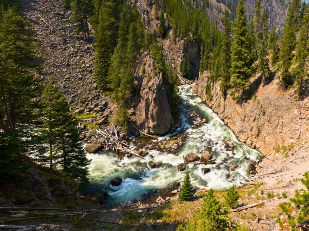 Best Stops on Yellowstone Lower Loop Drive Firehole Canyon