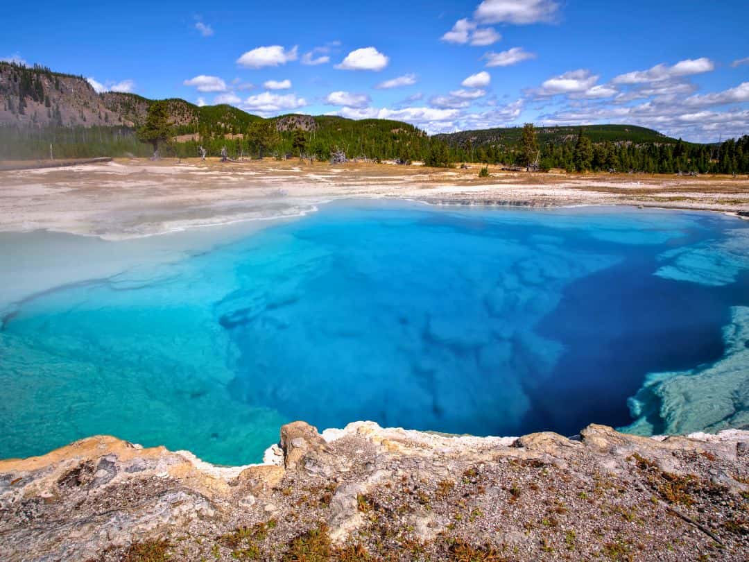 Best Stops on Yellowstone Lower Loop Drive Sapphire Pool