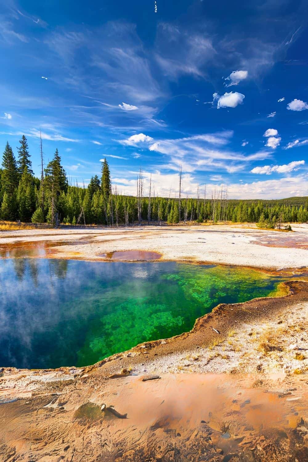 Abyss Pool in West Thumb Geyser Basin in Yellowstone