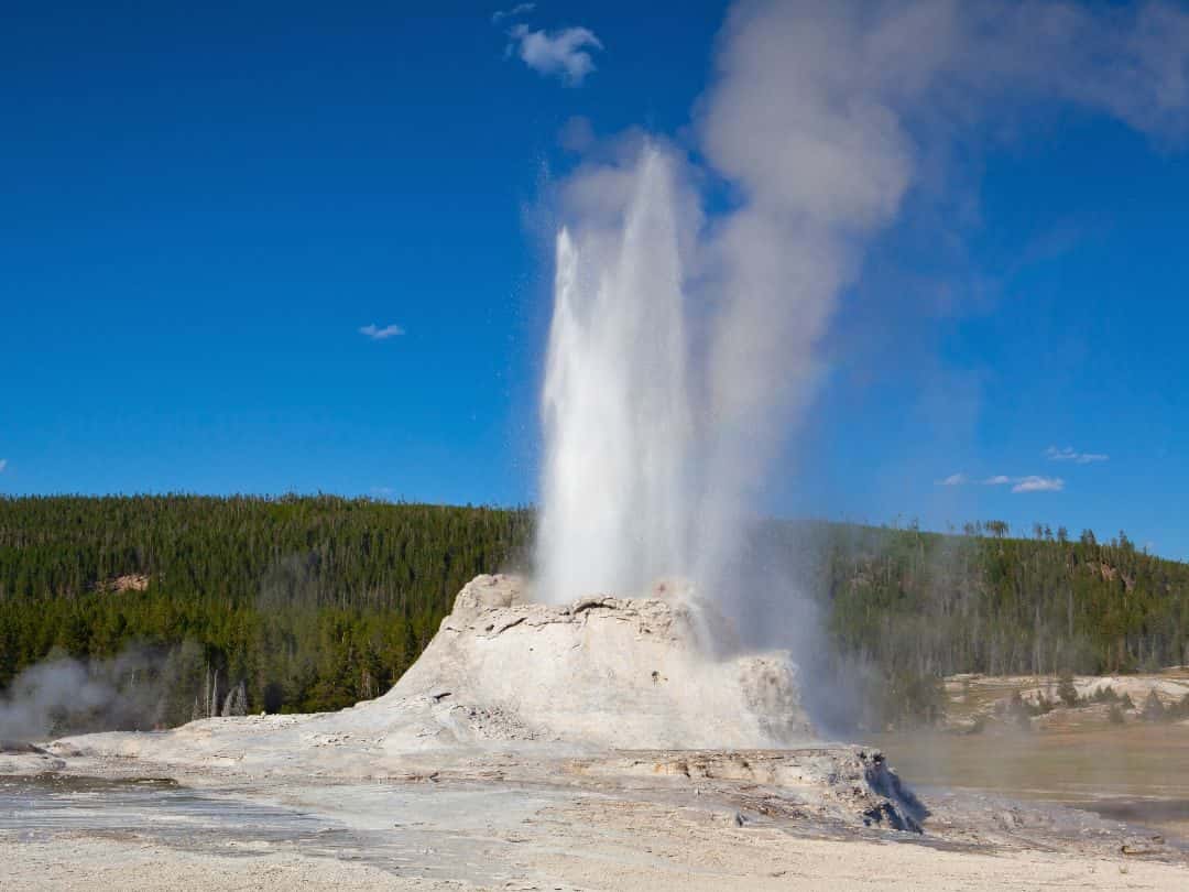 Castle Geyser in Yellowstone