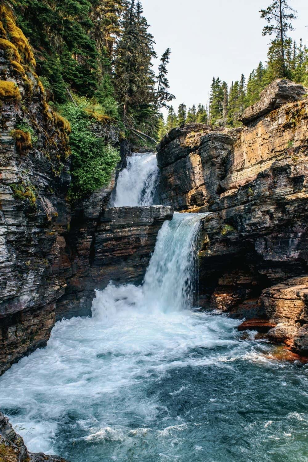St. Mary Fall in Glacier