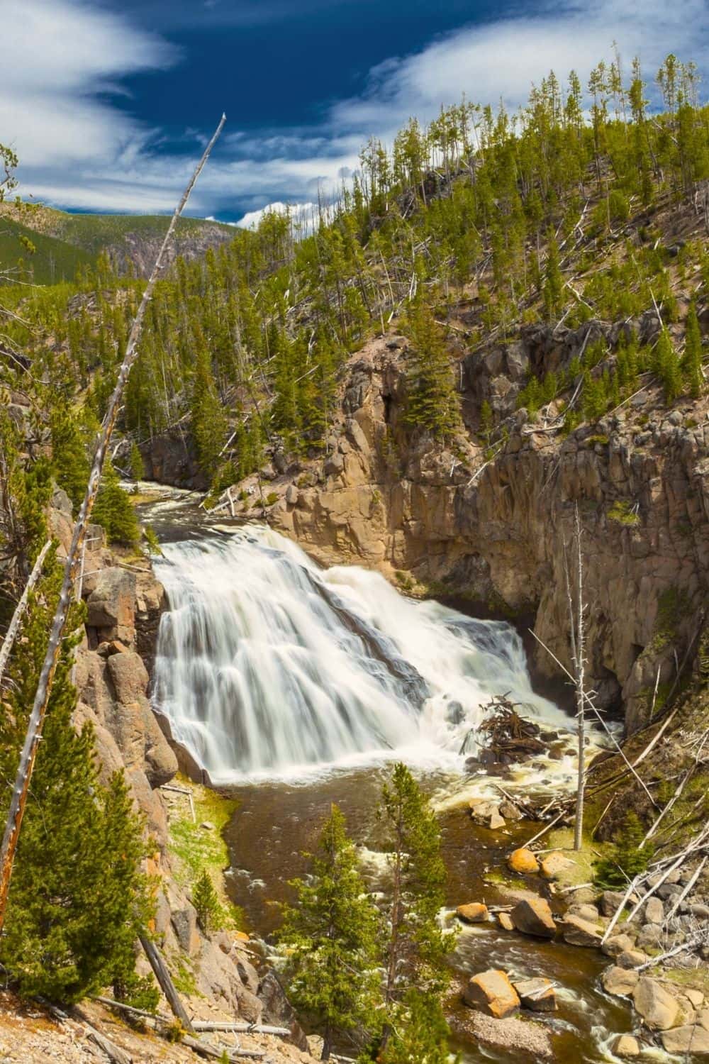 Gibbon Falls in Yellowstone