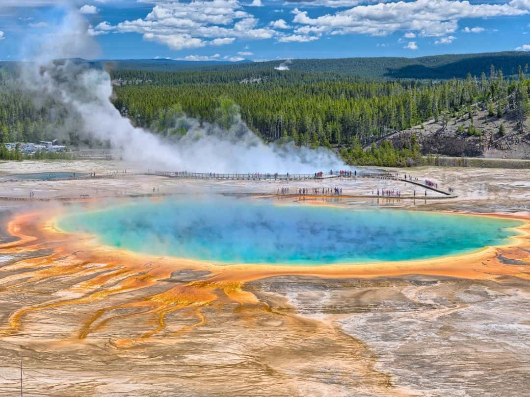 Grand Prismatic Spring in Yellowstone
