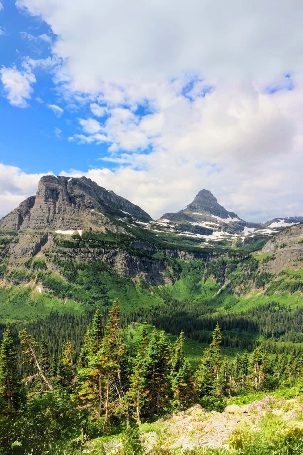 Logan Pass on Going-to-the-Sun Road in Glacier