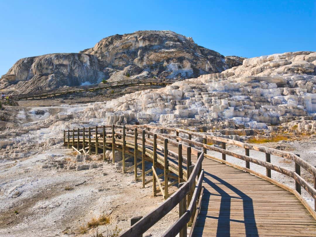 Mammoth Hot Springs in Yellowstone