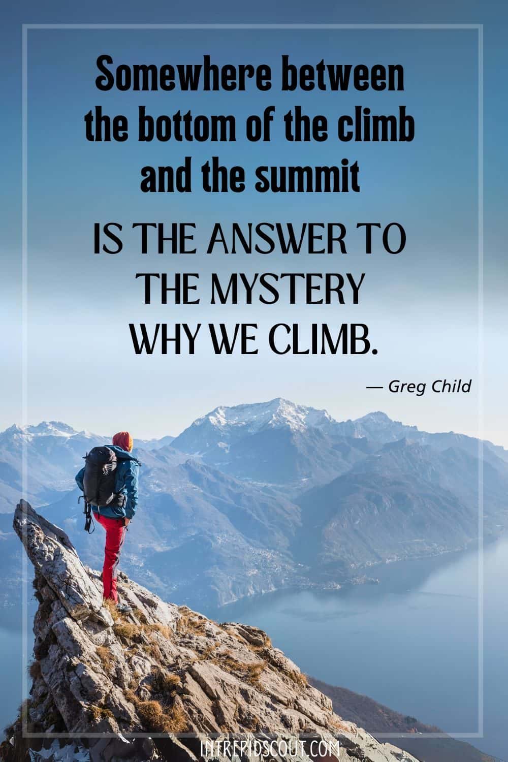 Climbing Mountains Captions and Quotes