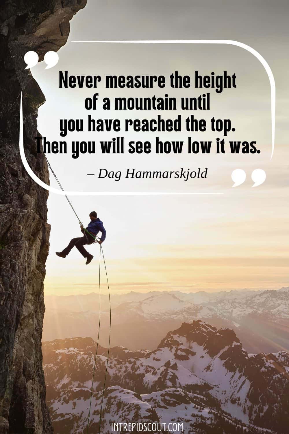 Climbing Mountains Captions and Quotes