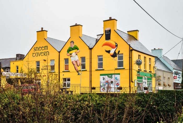 Brightly Colored buildings in Sneem