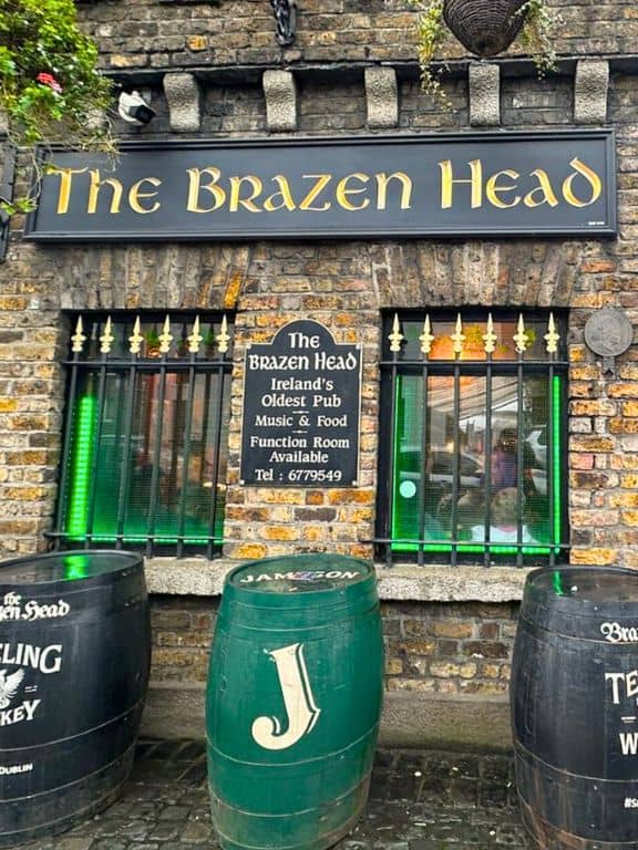 The Brazen Head Pub in Dublin