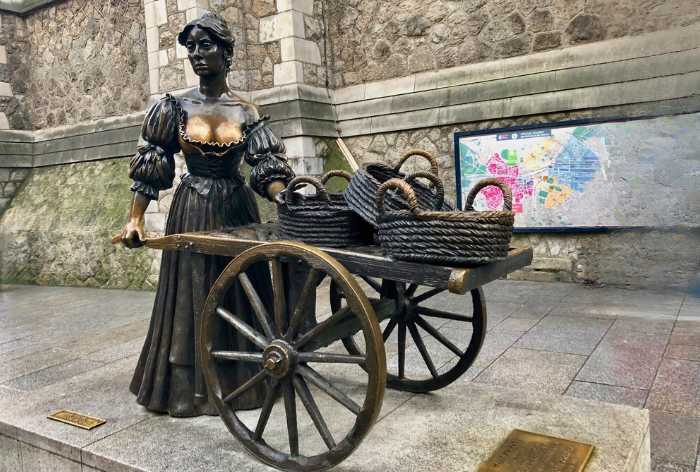 Statue of Molly Malone in Dublin